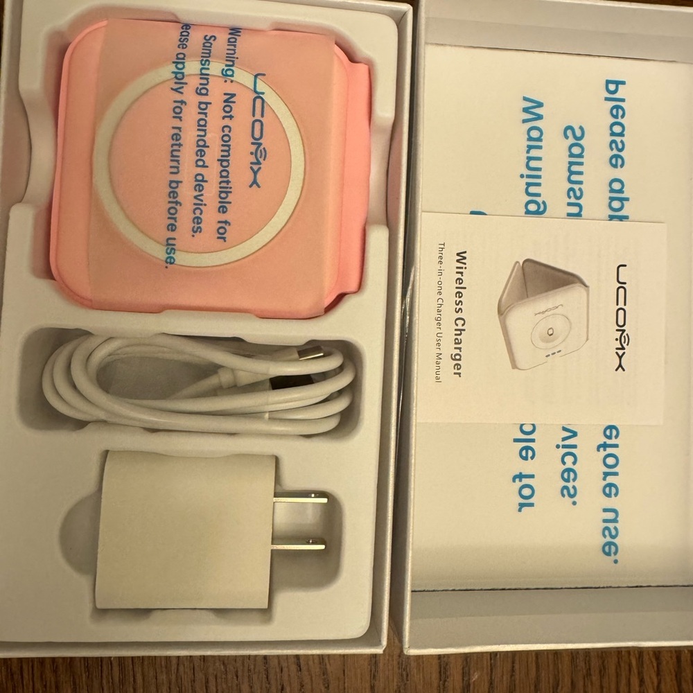Ucomx Pink Wireless Charger Set
